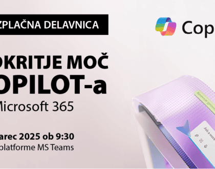 Brezplačna delavnica: Odkrijte moč Copilota za Microsoft 365