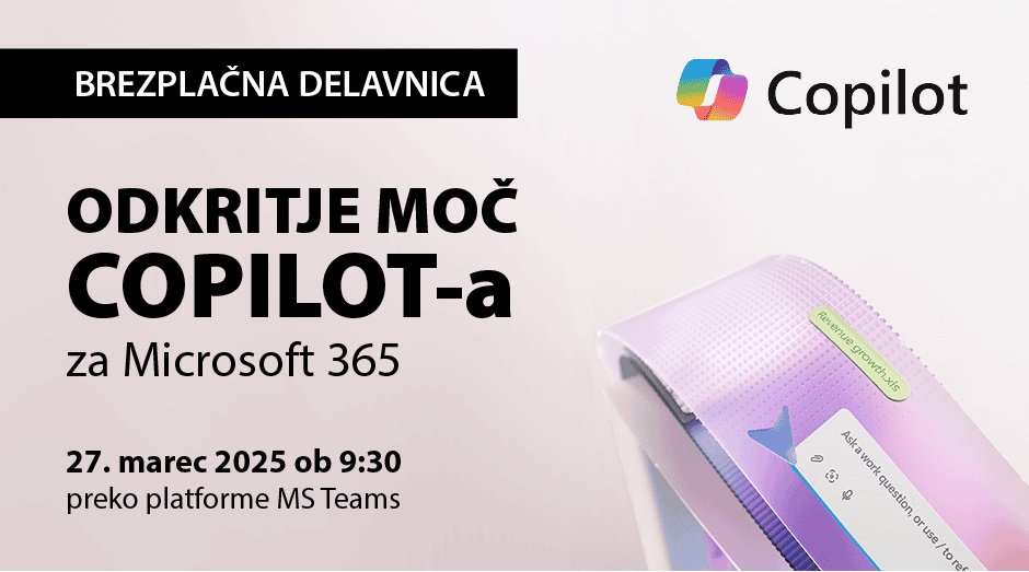 Brezplačna delavnica: Odkrijte moč Copilota za Microsoft 365